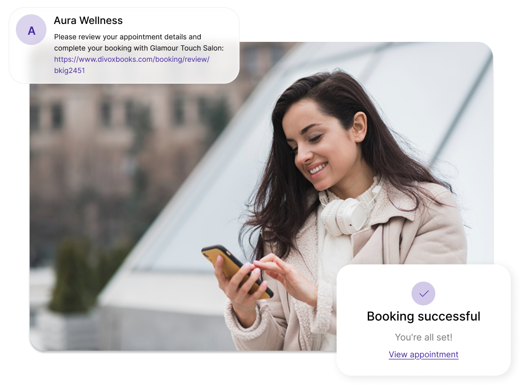 Automated salon appointment booking and reminder system