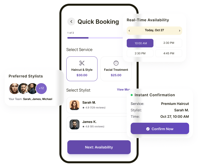 Quick Easy Online Booking
