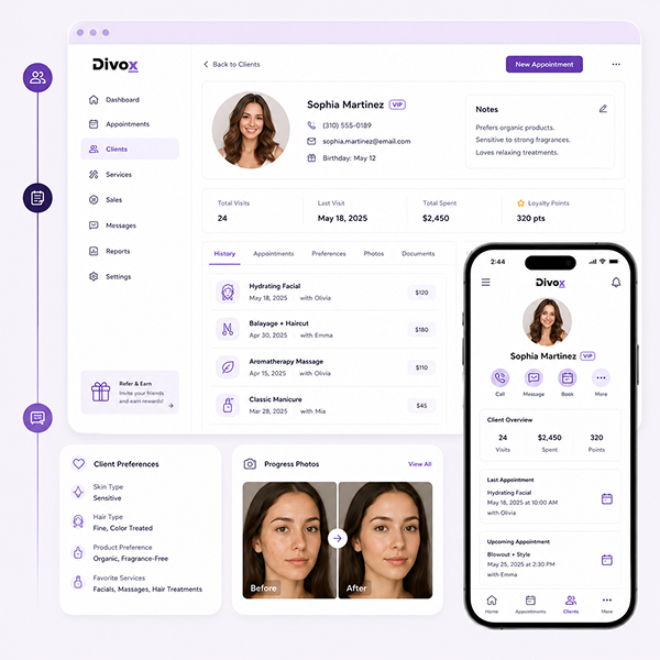 Client Management Beauty Records