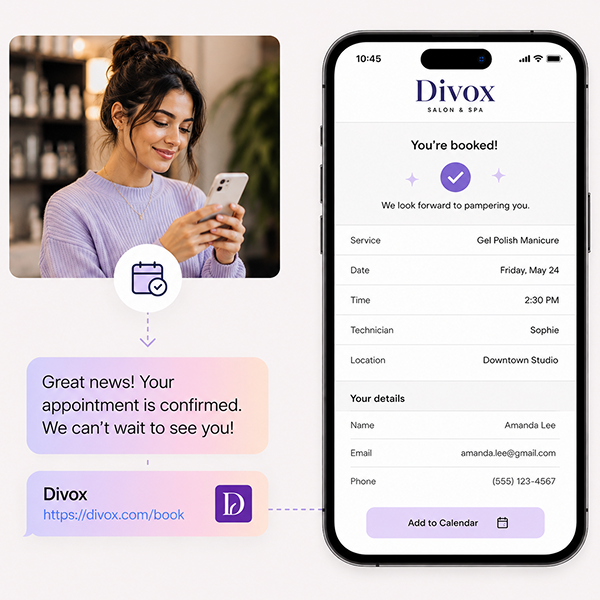 Fill more appointments with seamless online booking
