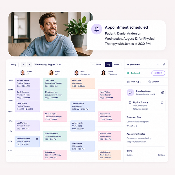 Keep patient forms and treatment records organized