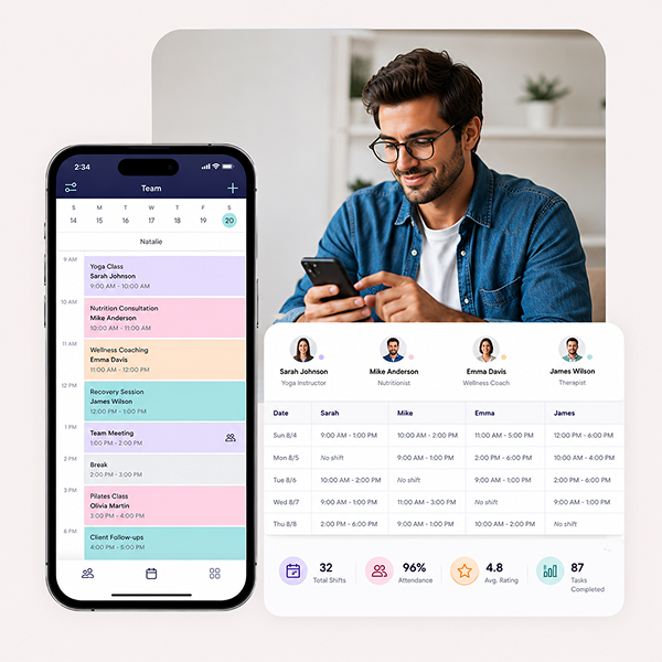 Manage staff schedules and performance efficiently