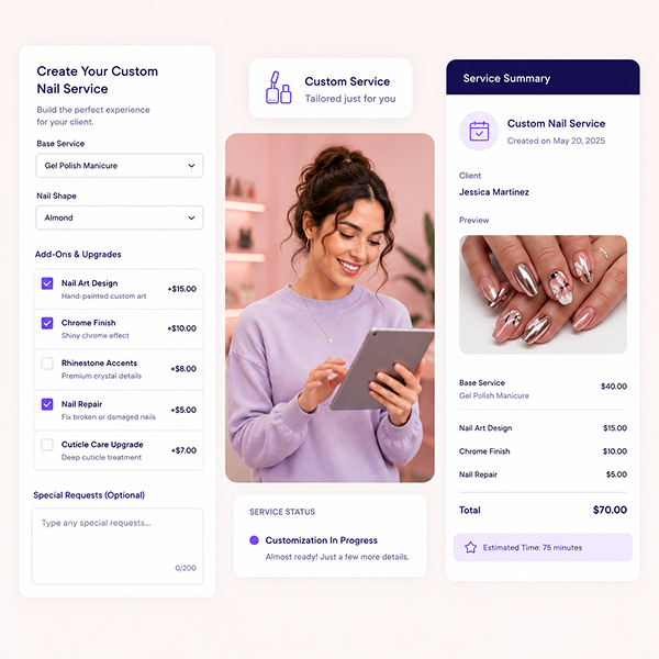 Offer upgrades add ons and personalized services