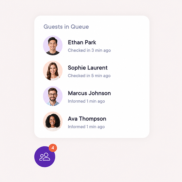 Simplify arrivals with a virtual waiting room