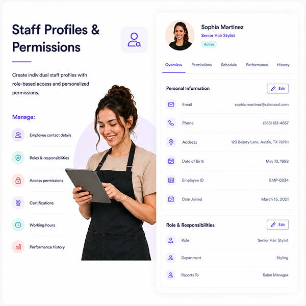 Staff Profiles Permissions