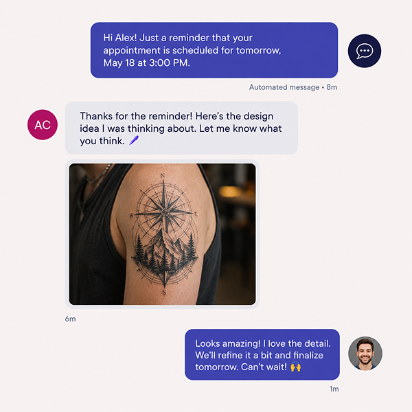 Stay connected before and after appointments