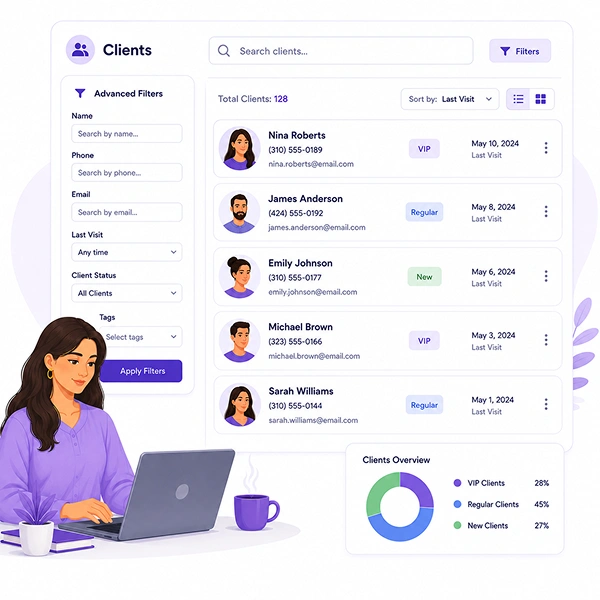 Easy Client Search Organization