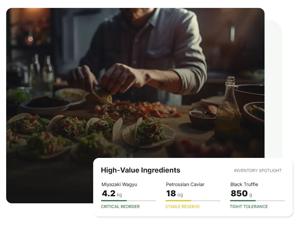 Fine dining inventory management software